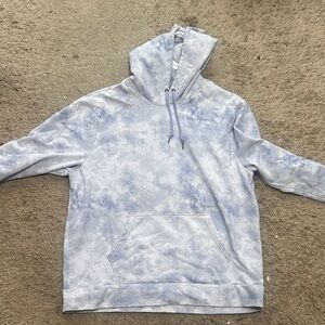 Old Navy Men's Blue Tie-Dye Hoodie